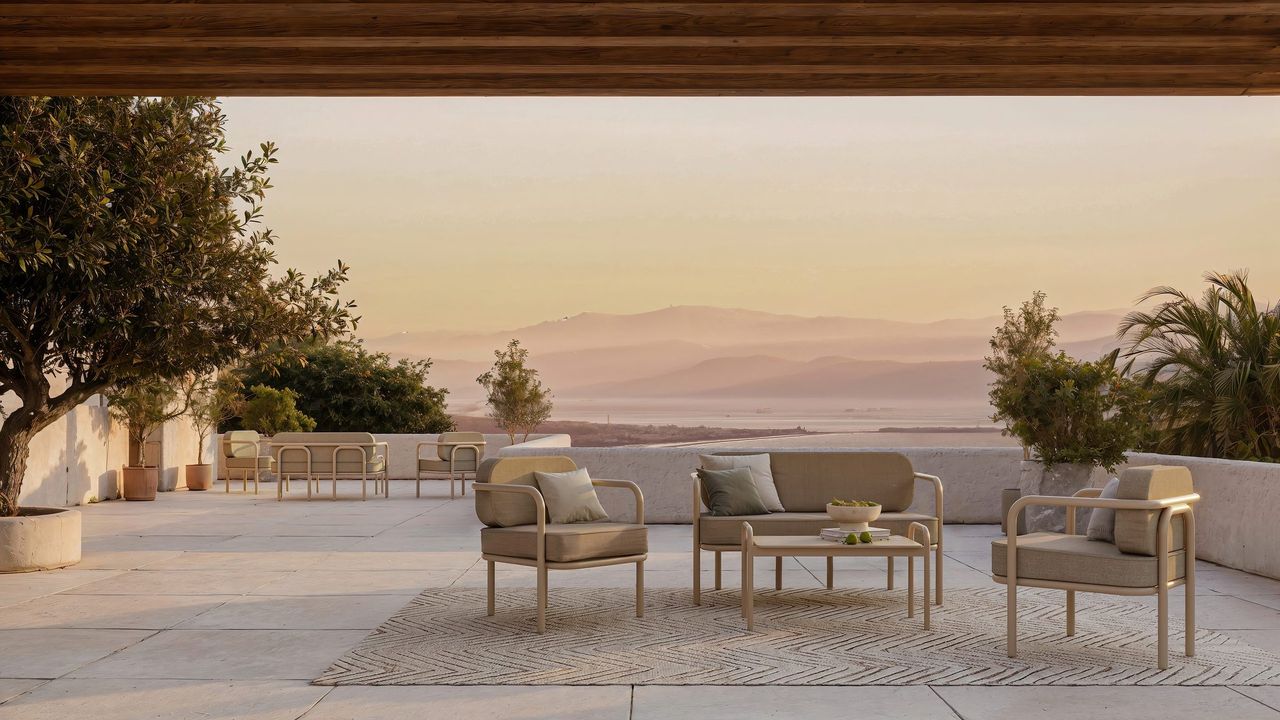 Render exterior 3D de arquitectura