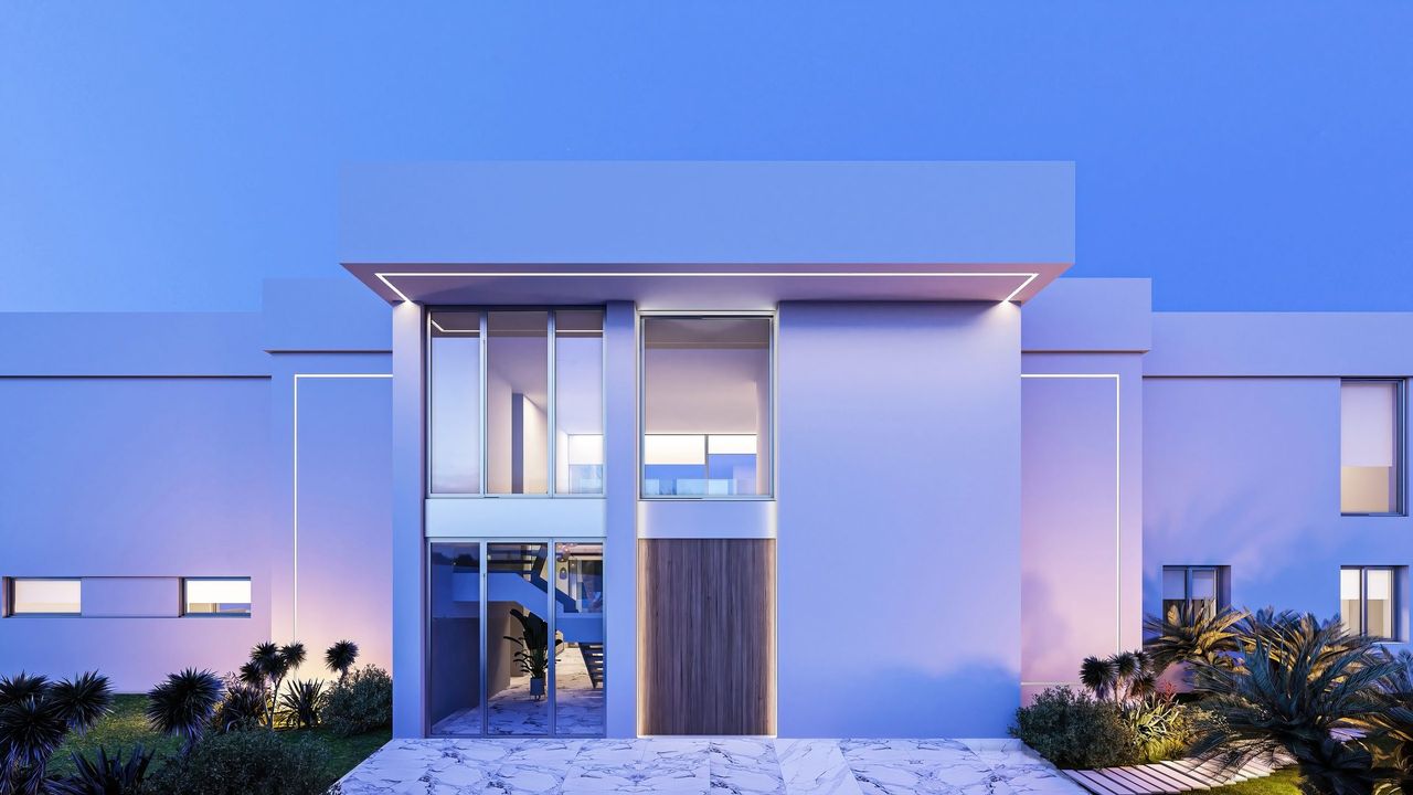 Render exterior 3D de arquitectura