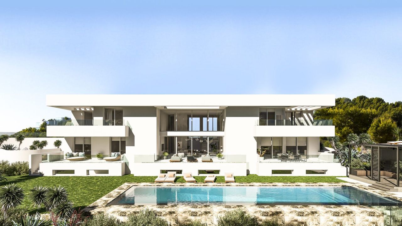 Render exterior 3D de arquitectura