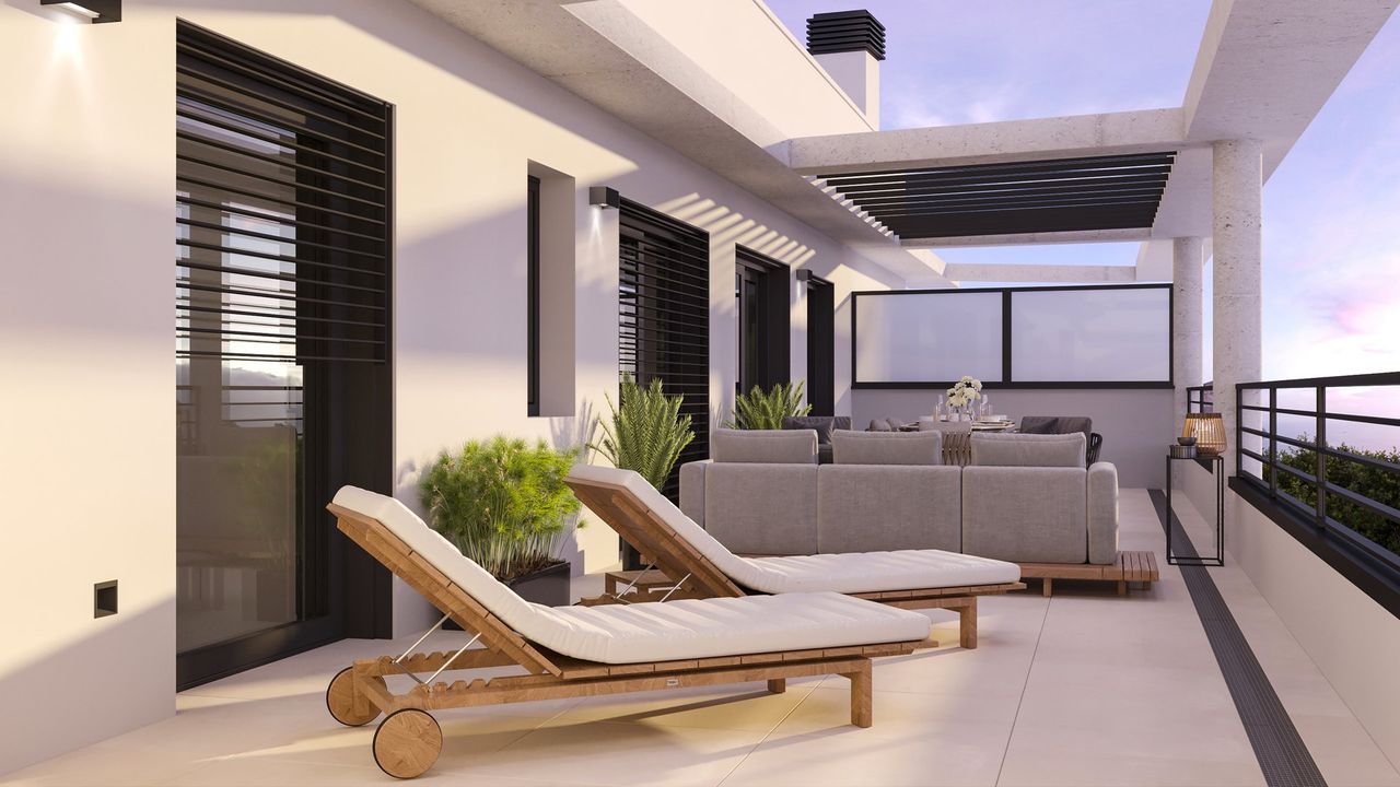 Render exterior 3D de arquitectura