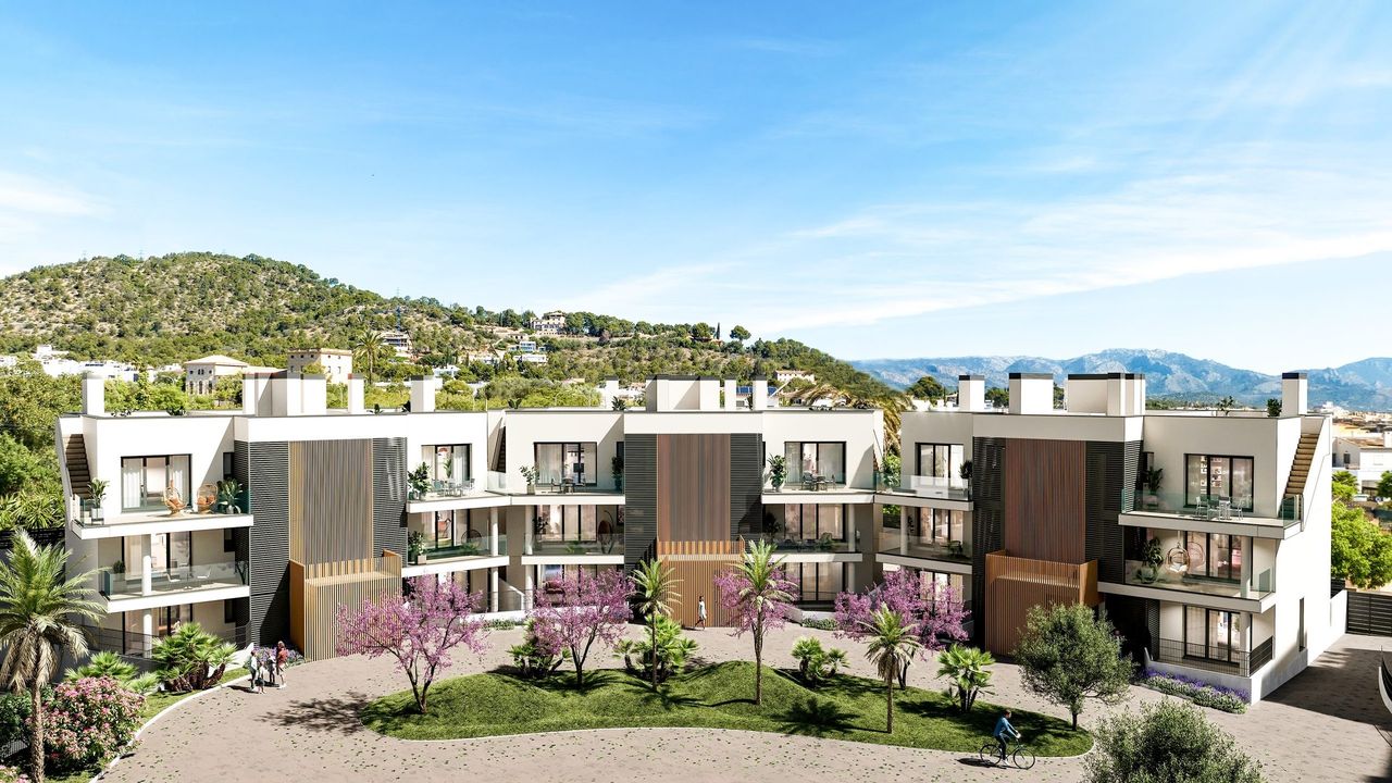 Render exterior 3D de arquitectura
