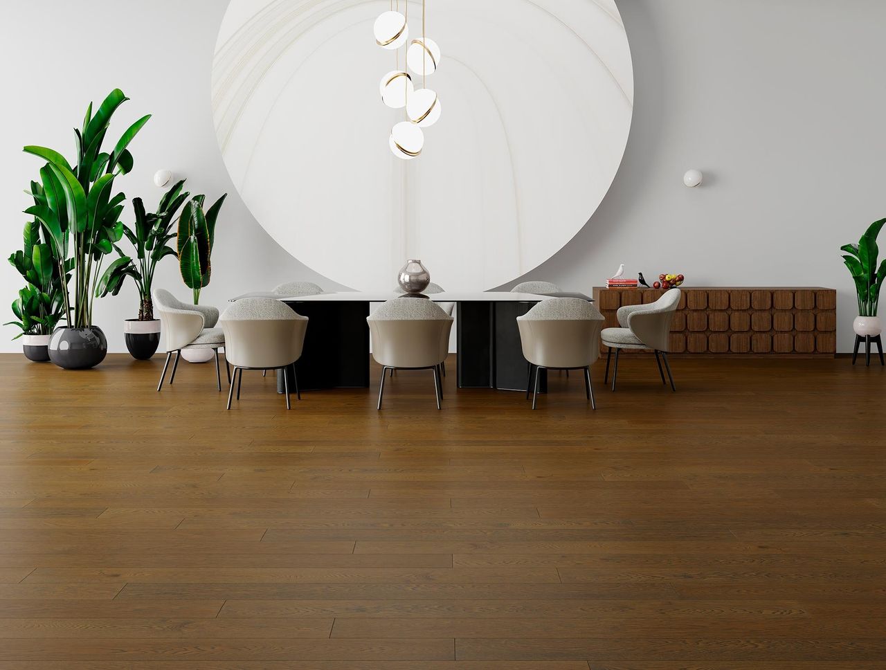 Render interior 3D de vivienda