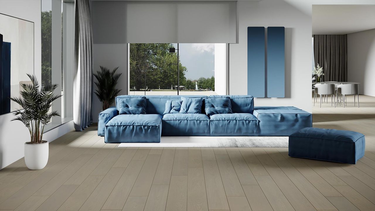 Render interior 3D de vivienda