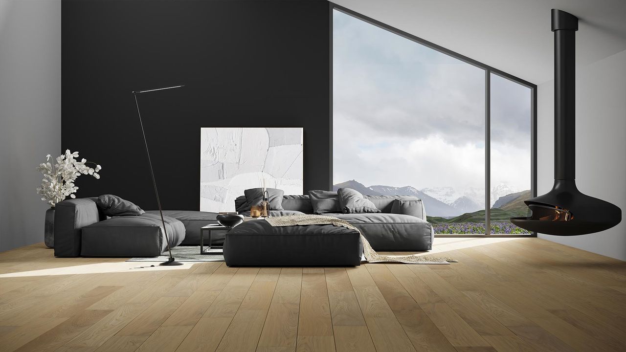 Render interior 3D de vivienda