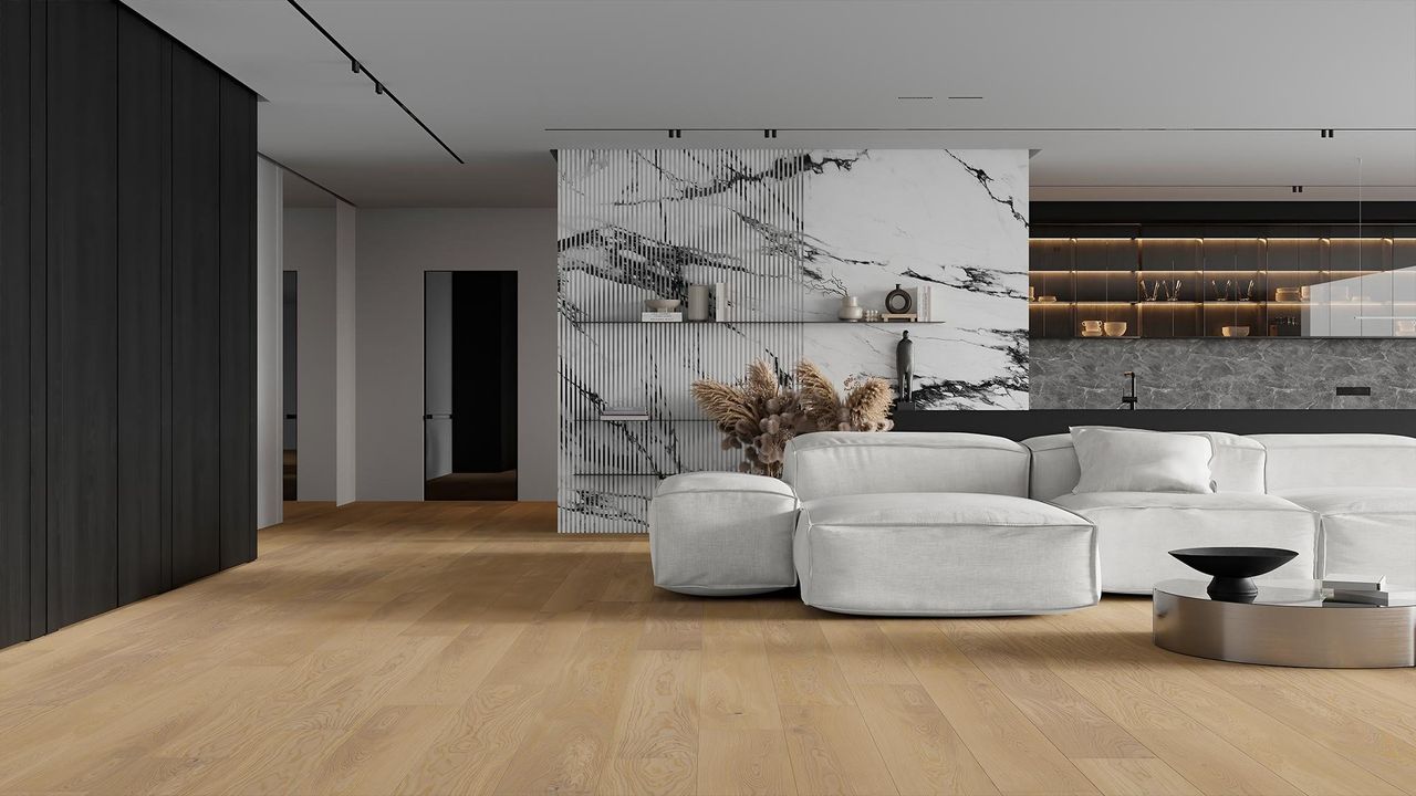 Render interior 3D de vivienda