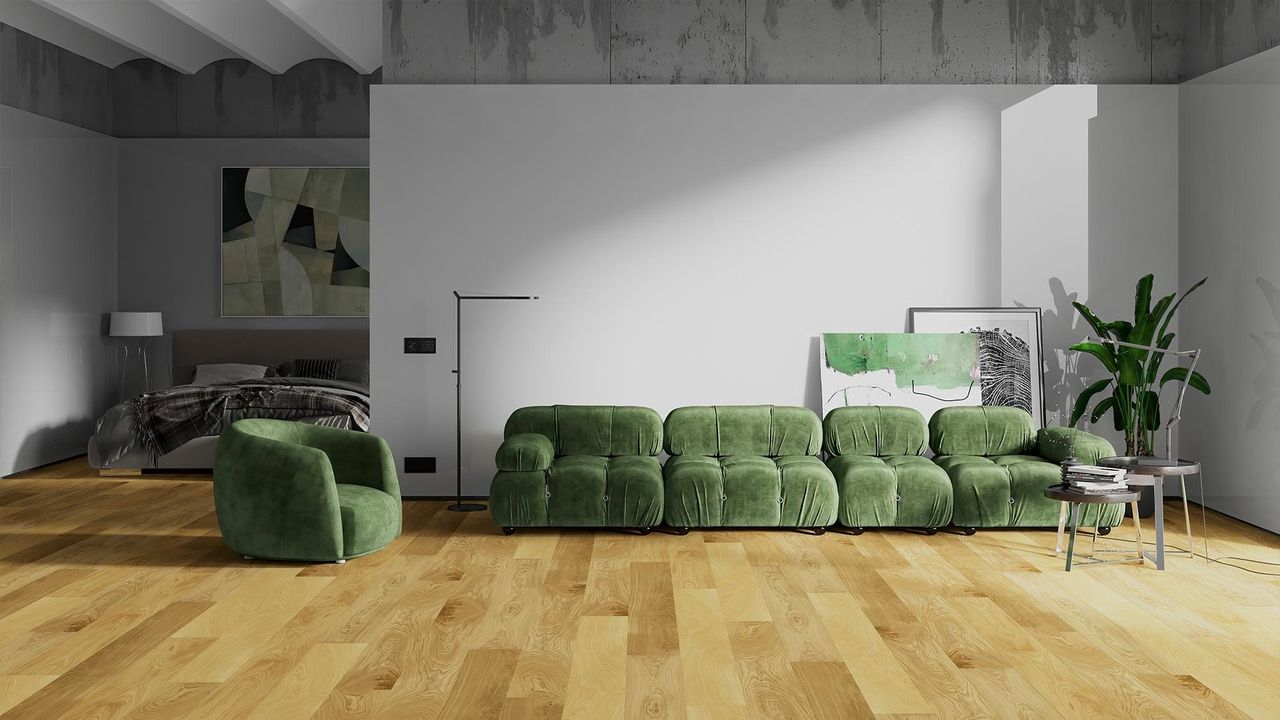 Render interior 3D de vivienda