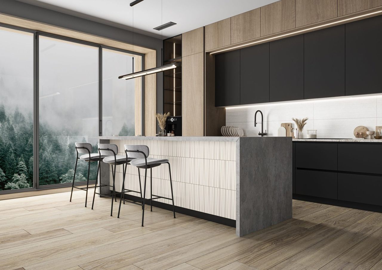 Render interior 3D de vivienda