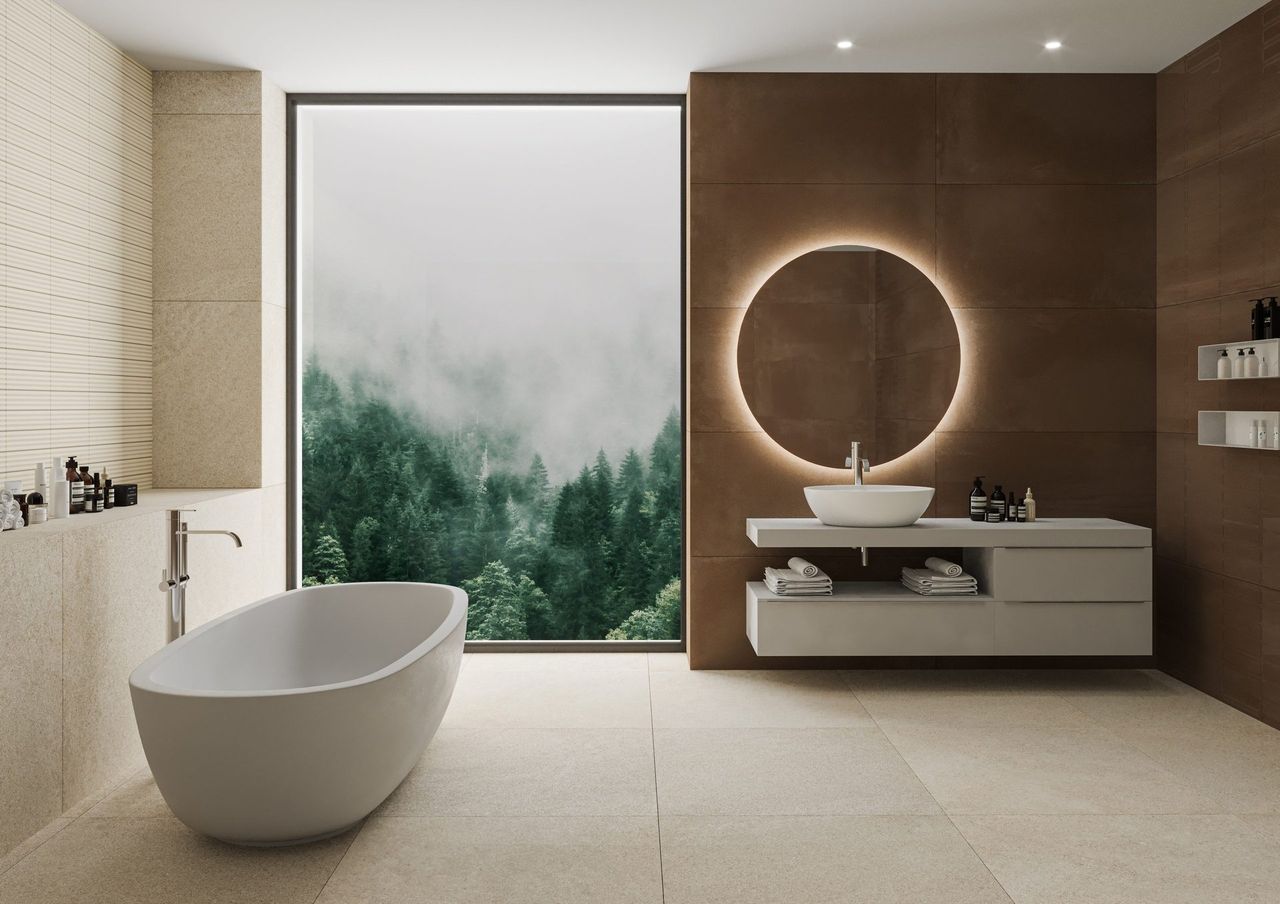 Render interior 3D de vivienda