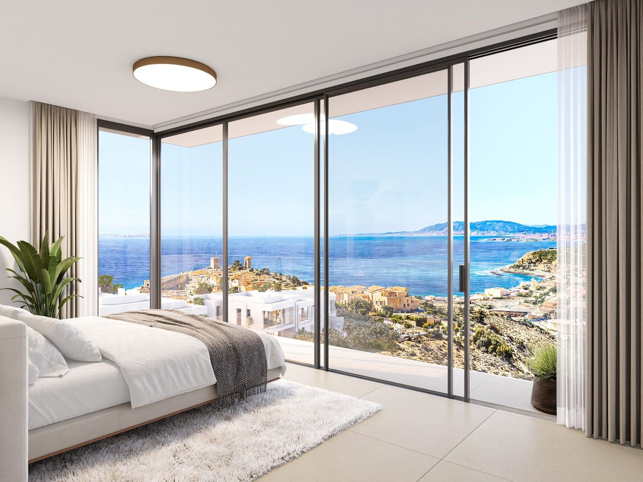 Render interior 3D de vivienda