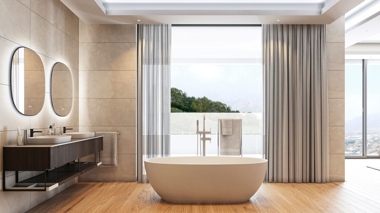 Render interior 3D de vivienda