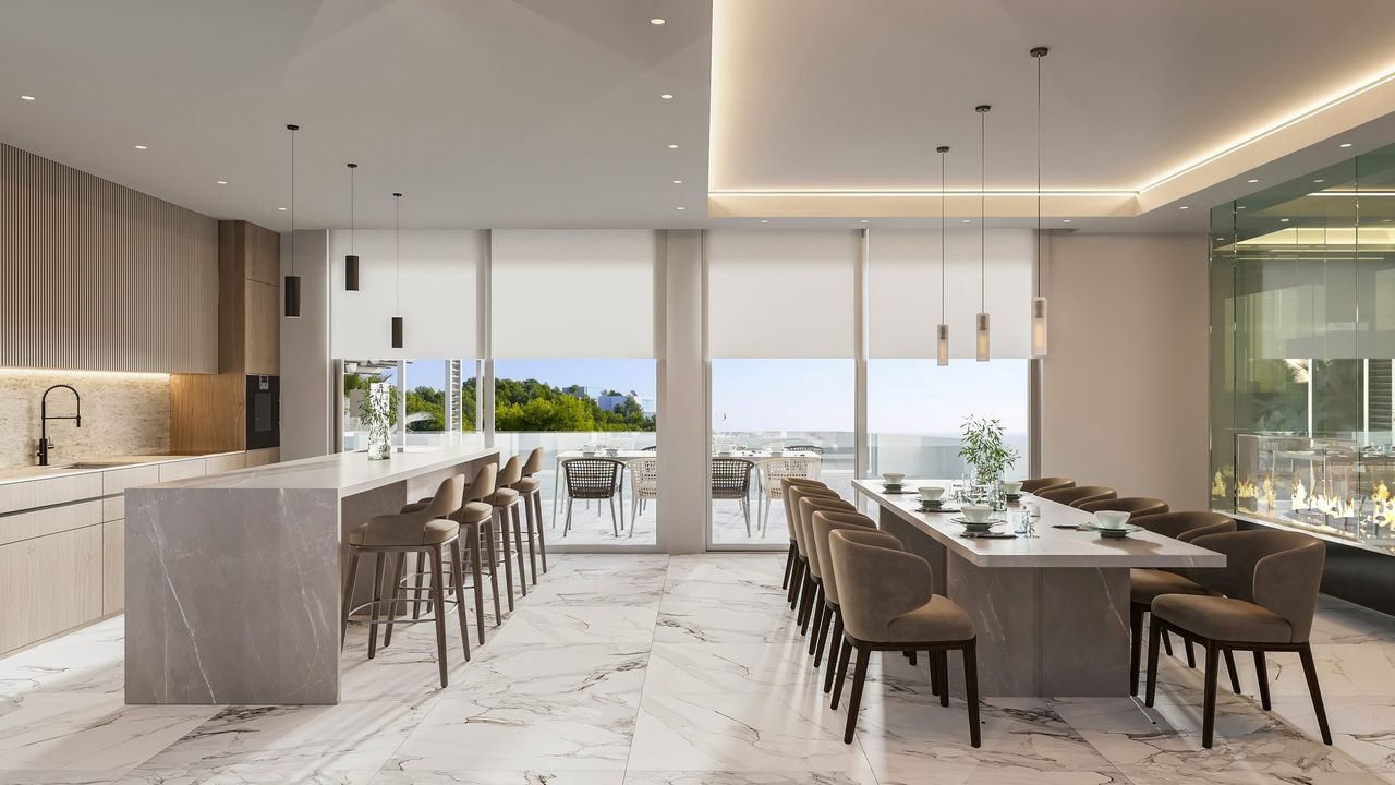 Render interior 3D de vivienda