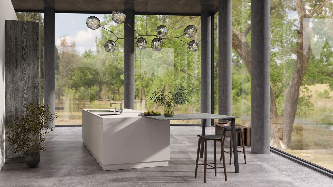 Render interior 3D de vivienda