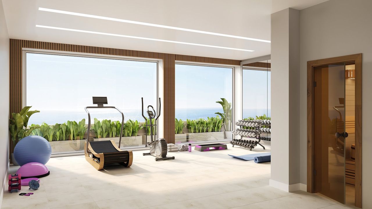 Render interior 3D de vivienda